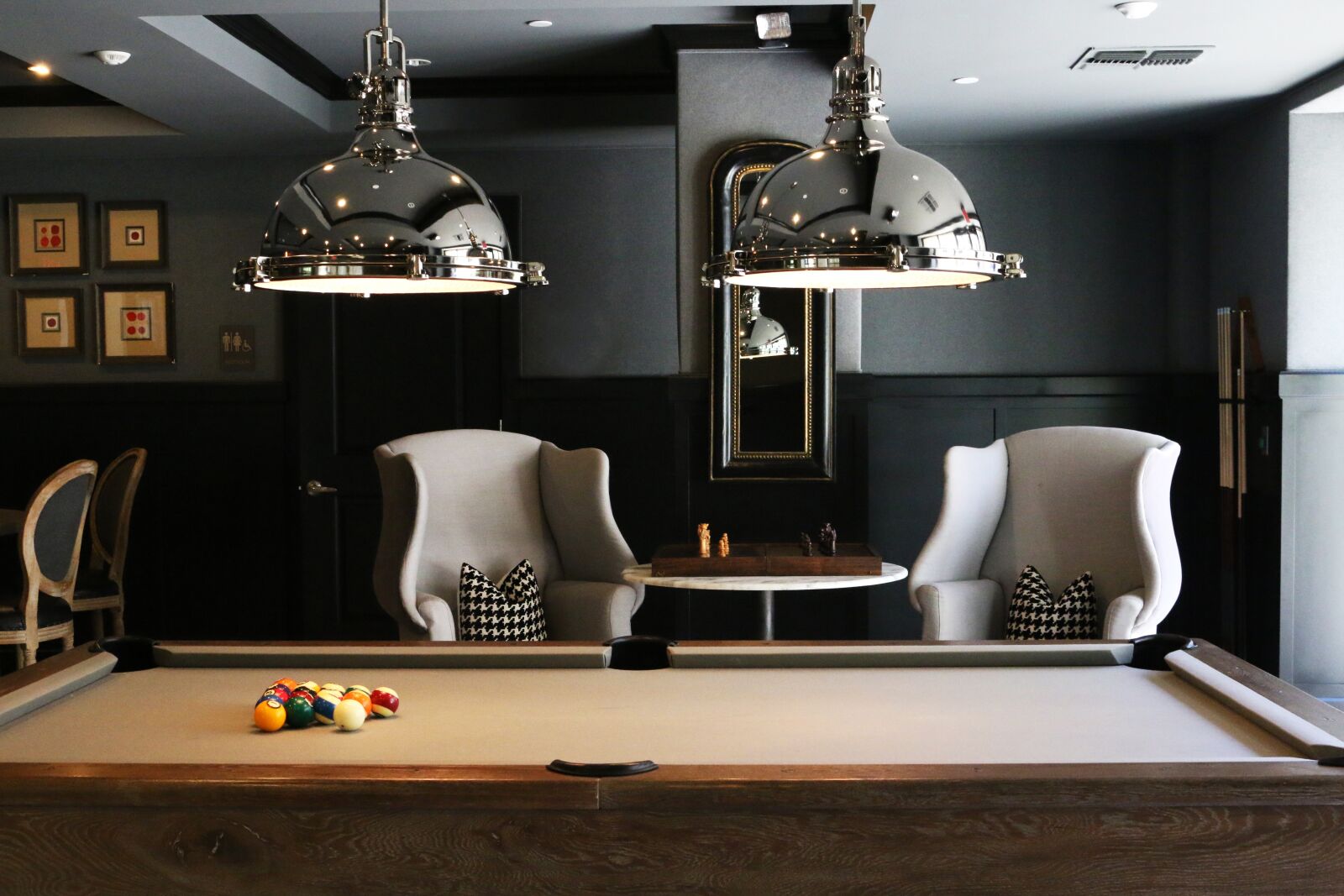 Canon EOS 70D sample photo. Billiard table, chairs, furnitures photography