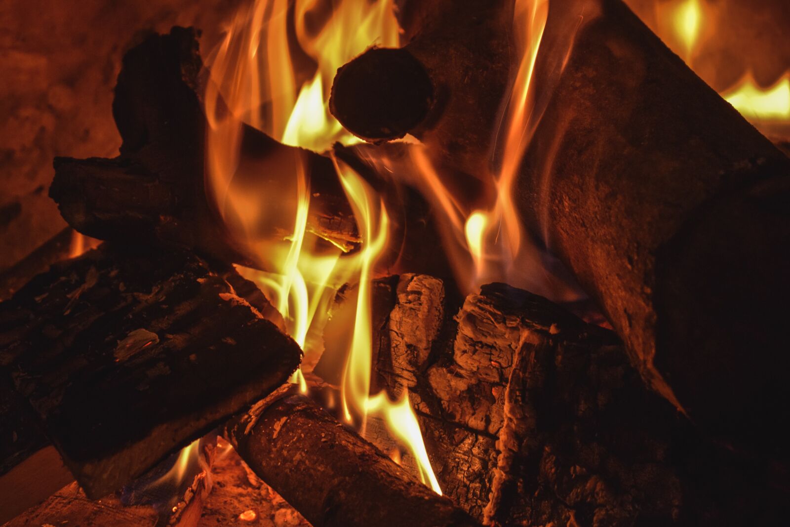 Nikon D3300 sample photo. Fire, woods, fireplace photography