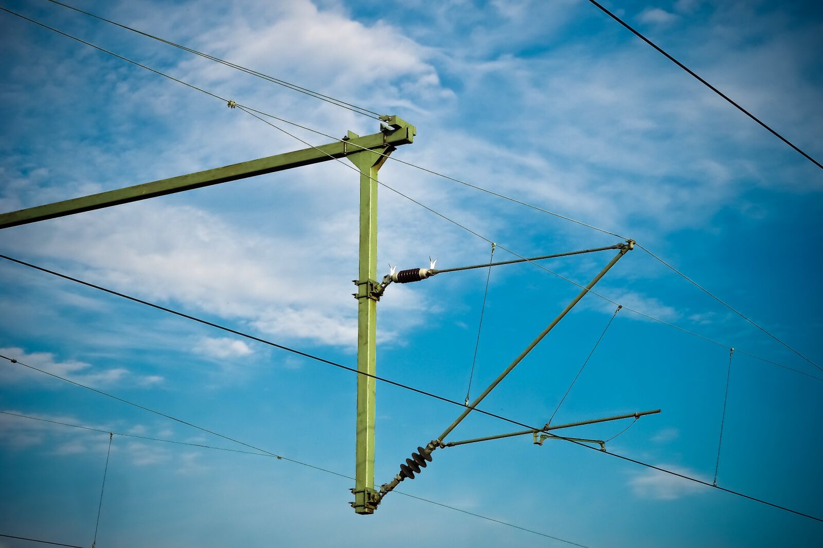 Olympus OM-D E-M10 sample photo. Current, power line, energy photography