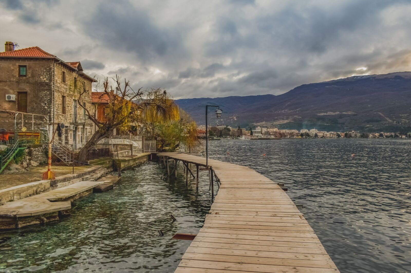 Nikon D3300 sample photo. Lake ohrid, pathway, wooden photography