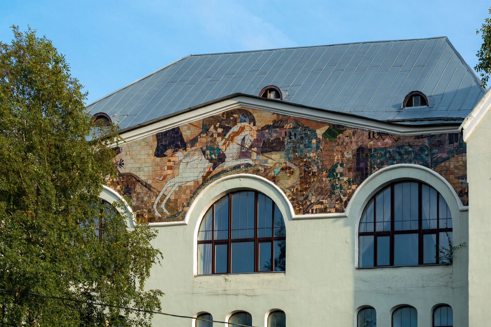 Nikon D3200 sample photo. Mosaic, the fa ade photography
