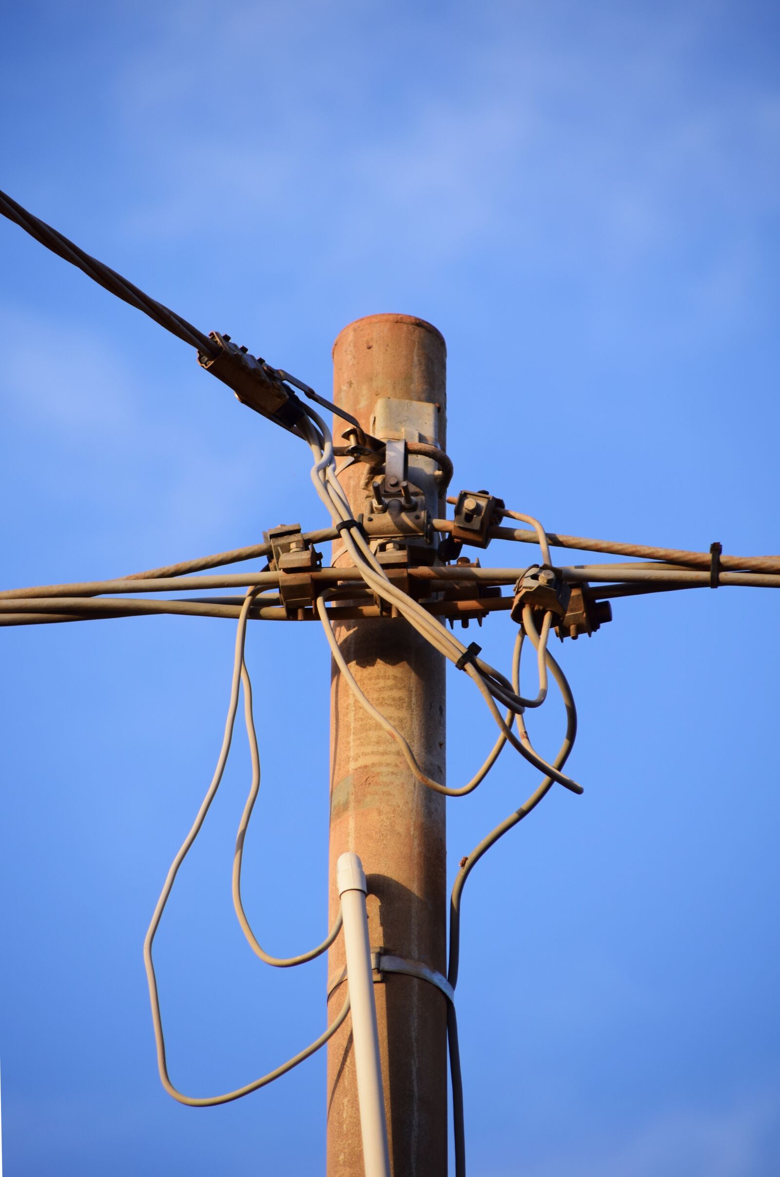 Nikon D3300 sample photo. Current, strommast, power line photography