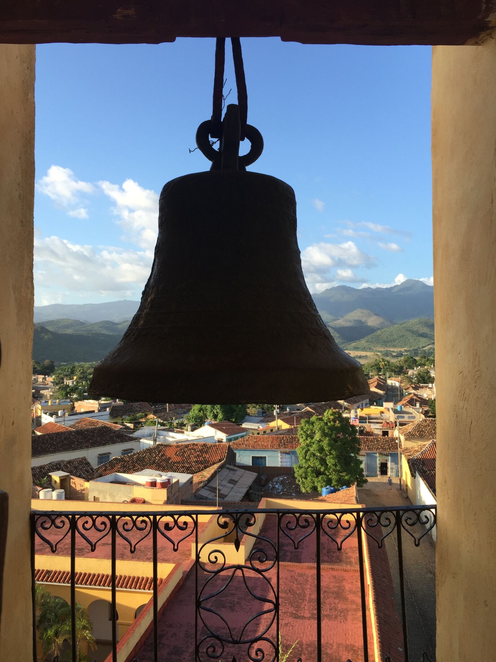 iPhone 6 Plus back camera 4.15mm f/2.2 sample photo. Bell, trinidad church cuba photography