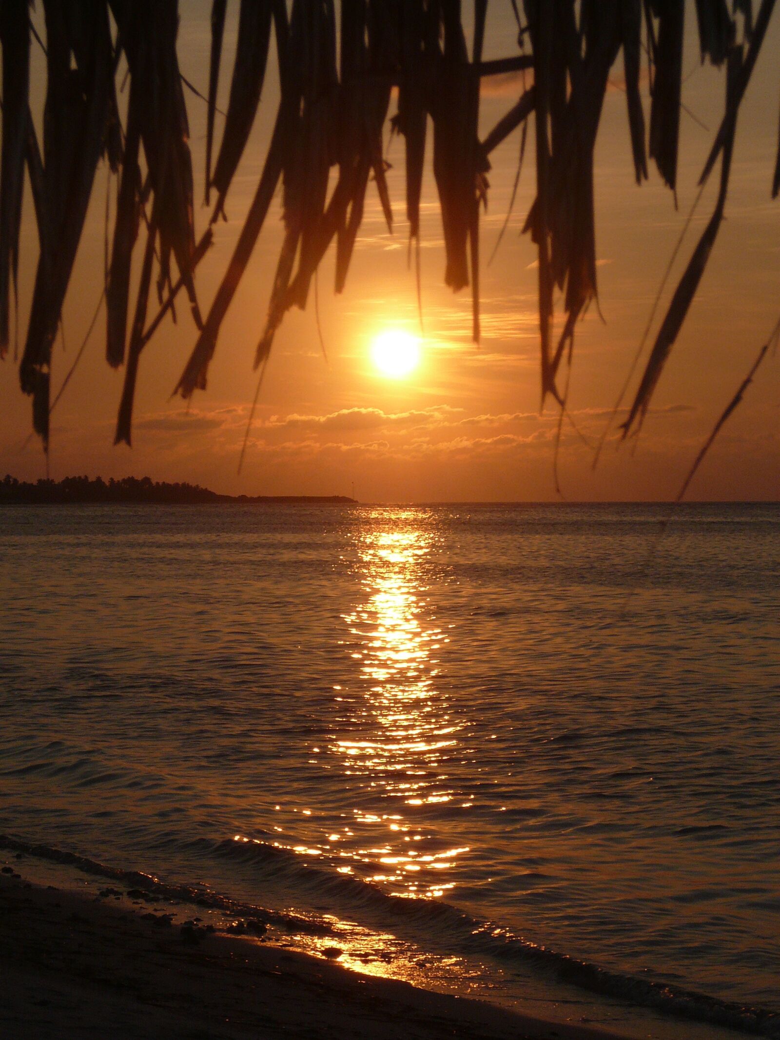 Panasonic DMC-FX07 sample photo. Sunset, maldives, sea photography