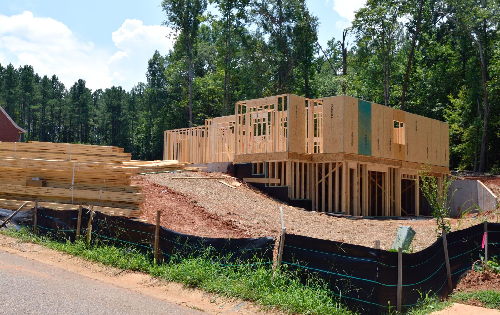Nikon D3300 sample photo. New home, construction, wood photography