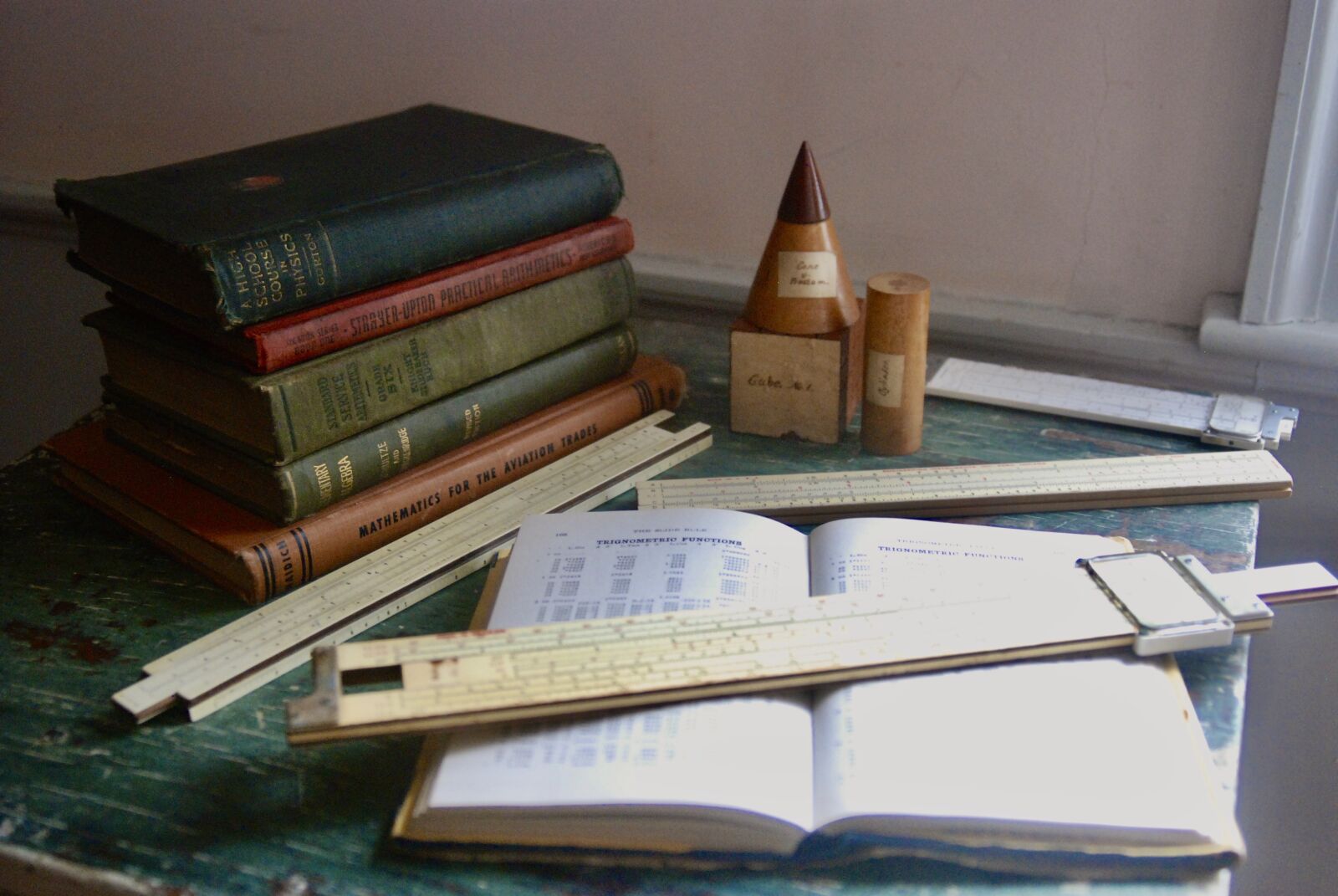 Nikon D80 sample photo. Slide ruler, logarithm, algebra photography