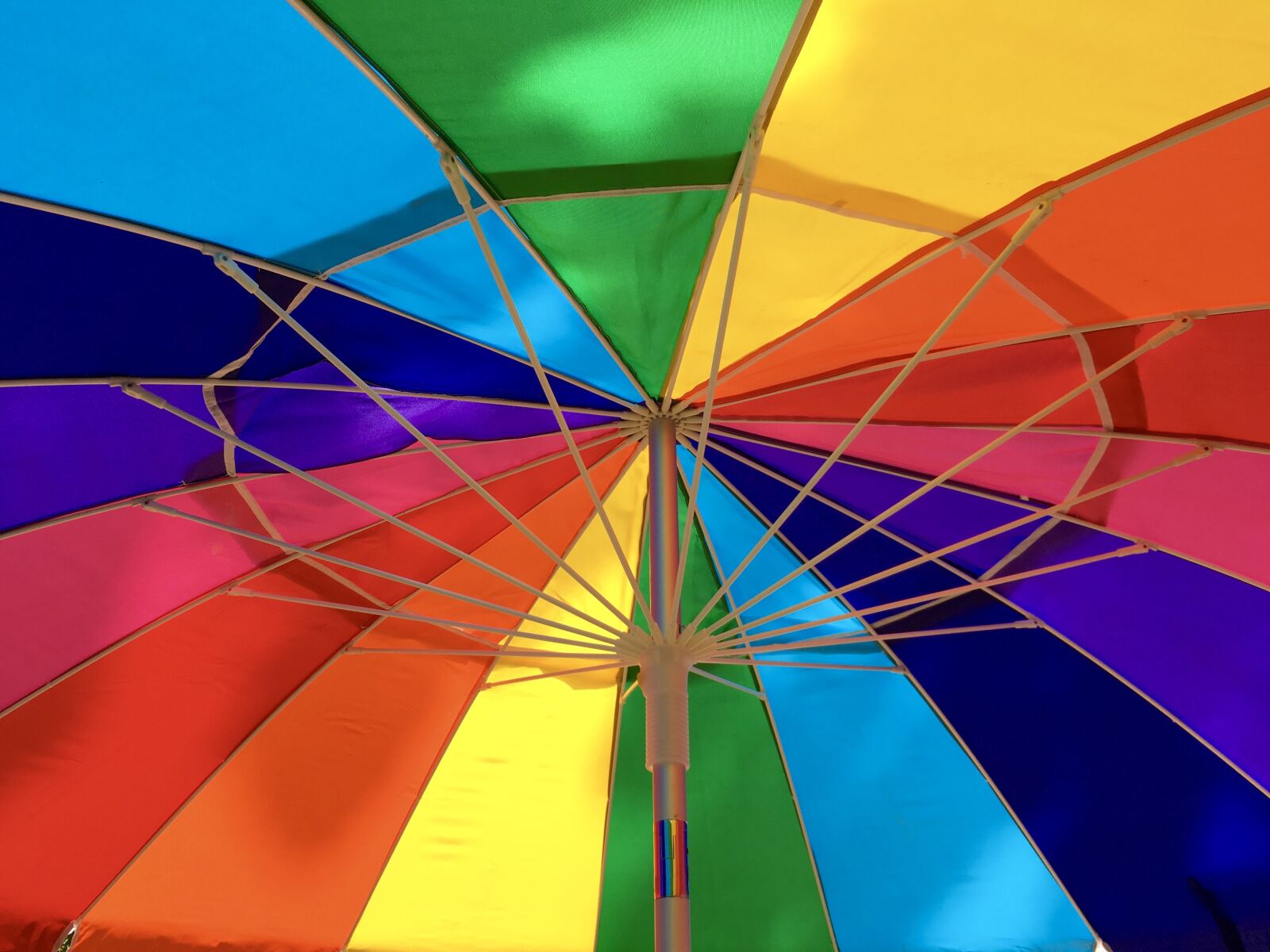Apple iPhone SE sample photo. Umbrella, rainbow, colorful photography