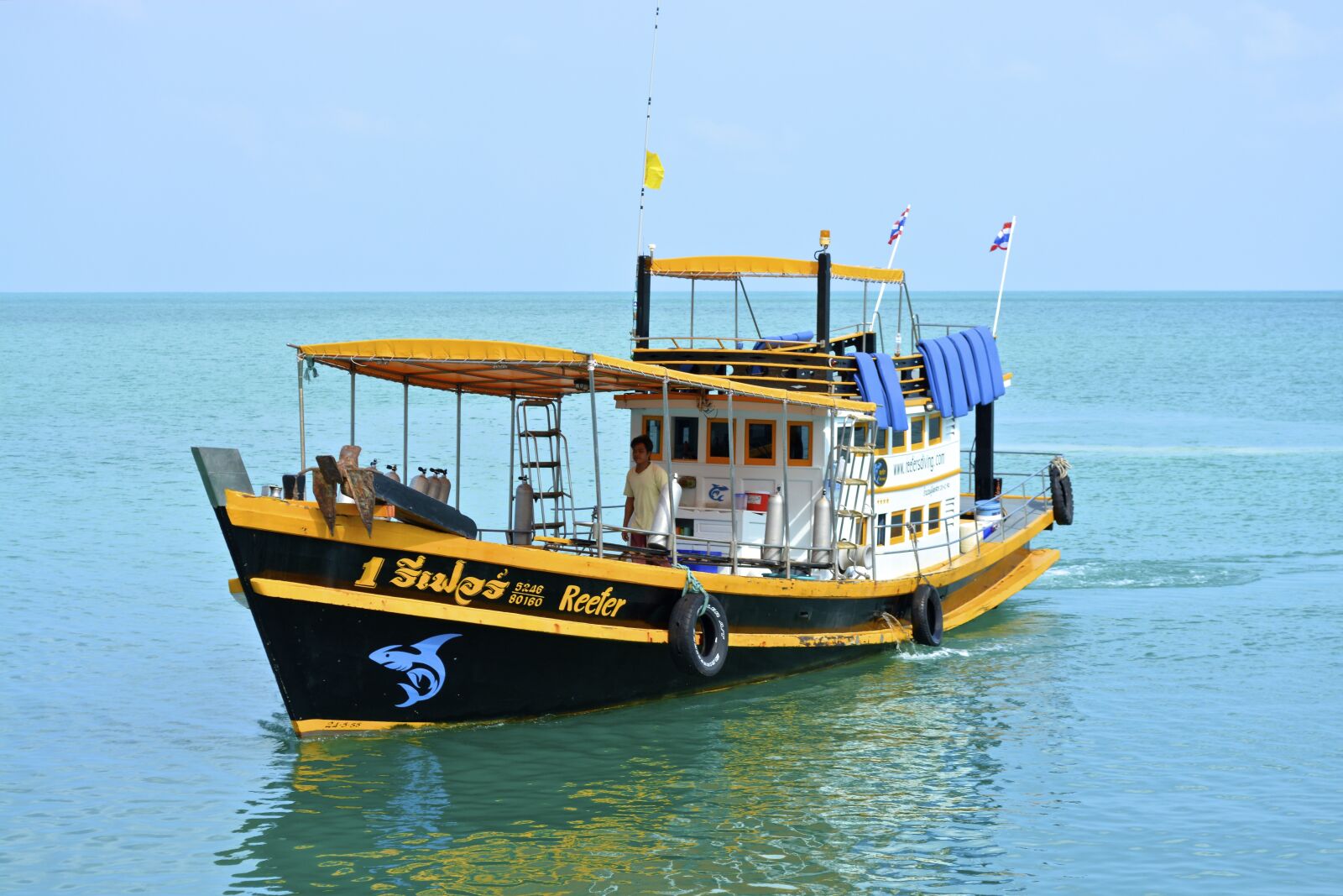 Nikon D5200 sample photo. Fishing boat, thailand, boat photography