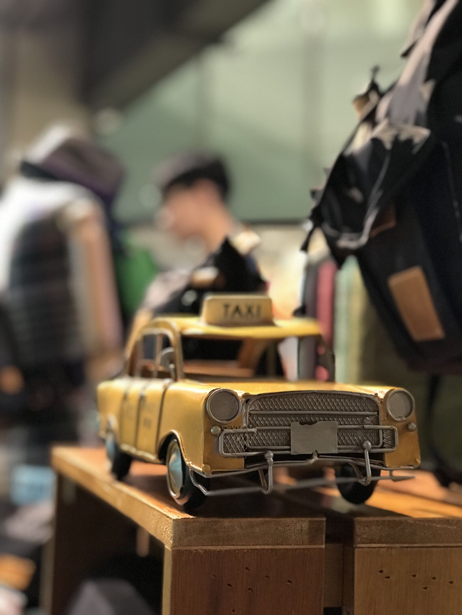 iPhone 7 Plus back dual camera 6.6mm f/2.8 sample photo. Taxi, model, yellow photography