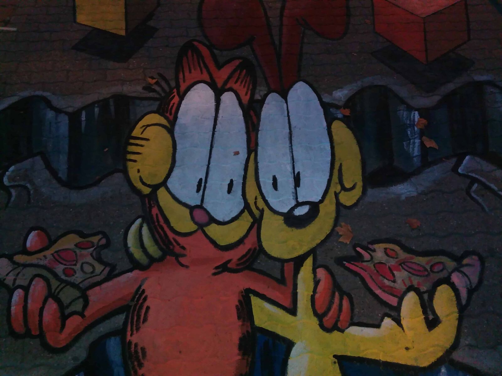Lenovo S60-A sample photo. Cartoon, wall, graffiti, illustration photography