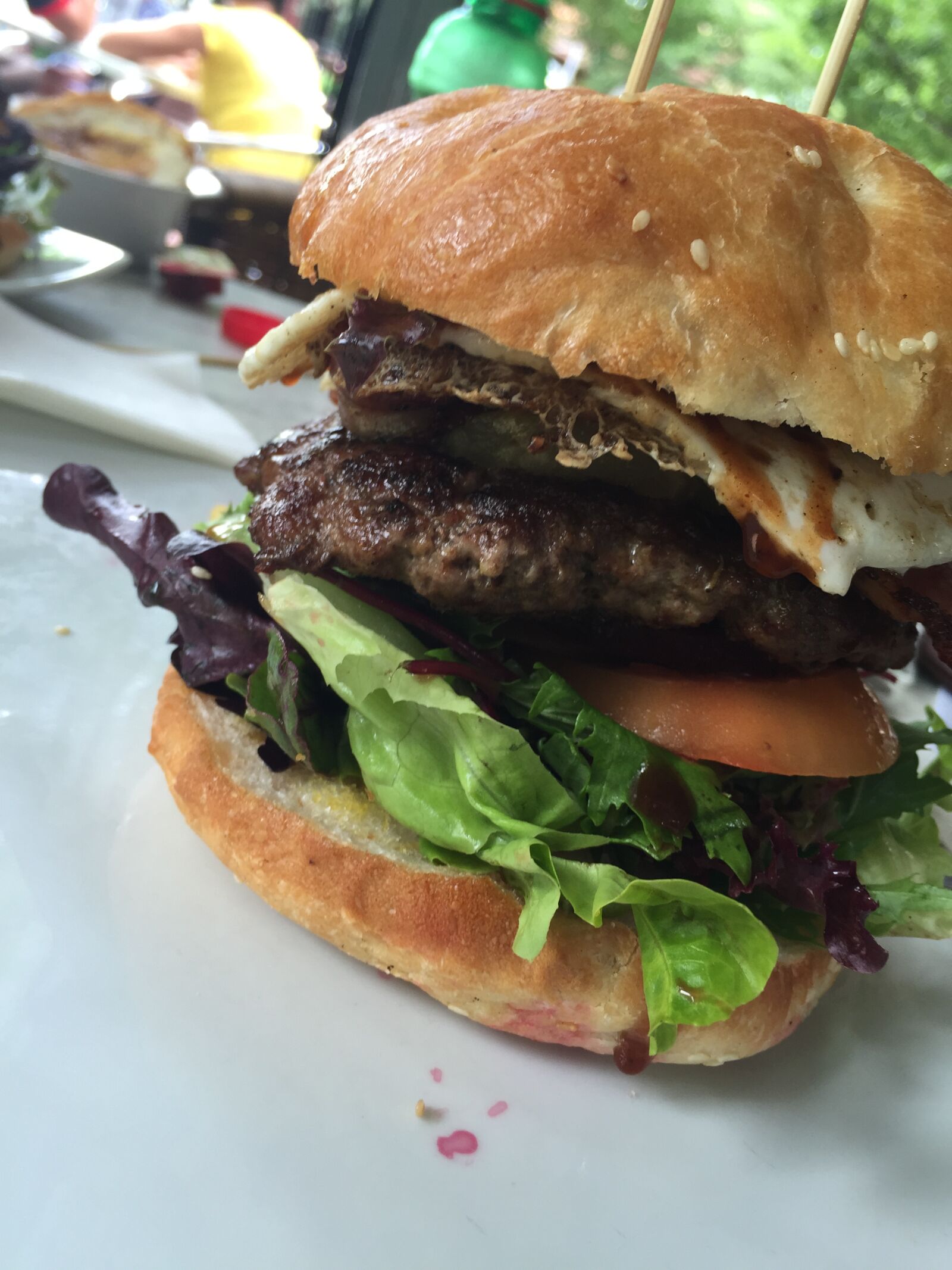 Apple iPhone 6 sample photo. Burger, hamburger, lunch photography