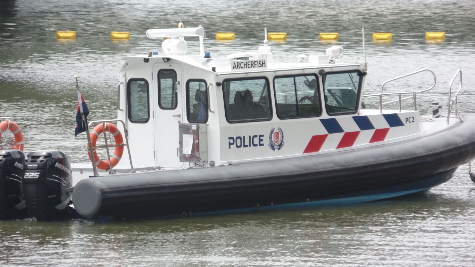 Samsung WB350F/WB351F/WB352F sample photo. Police patrol, boat, lifeguard photography