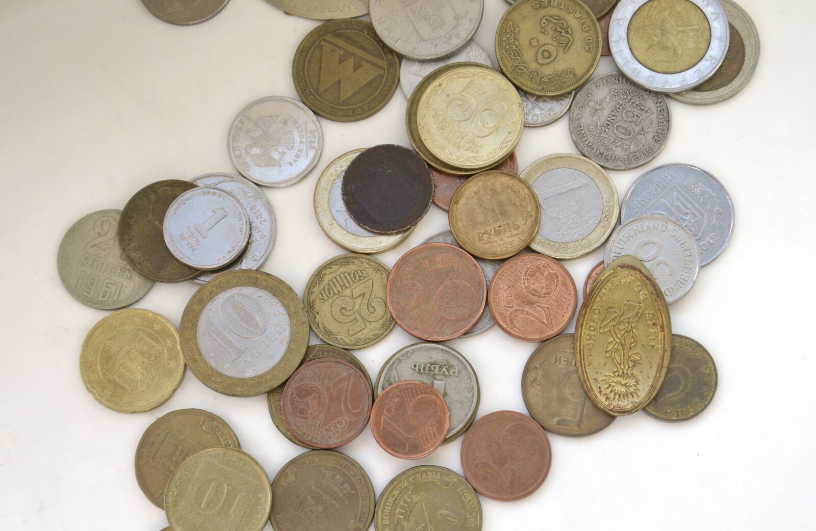 Nikon D3100 sample photo. Ruble, coins, currency photography