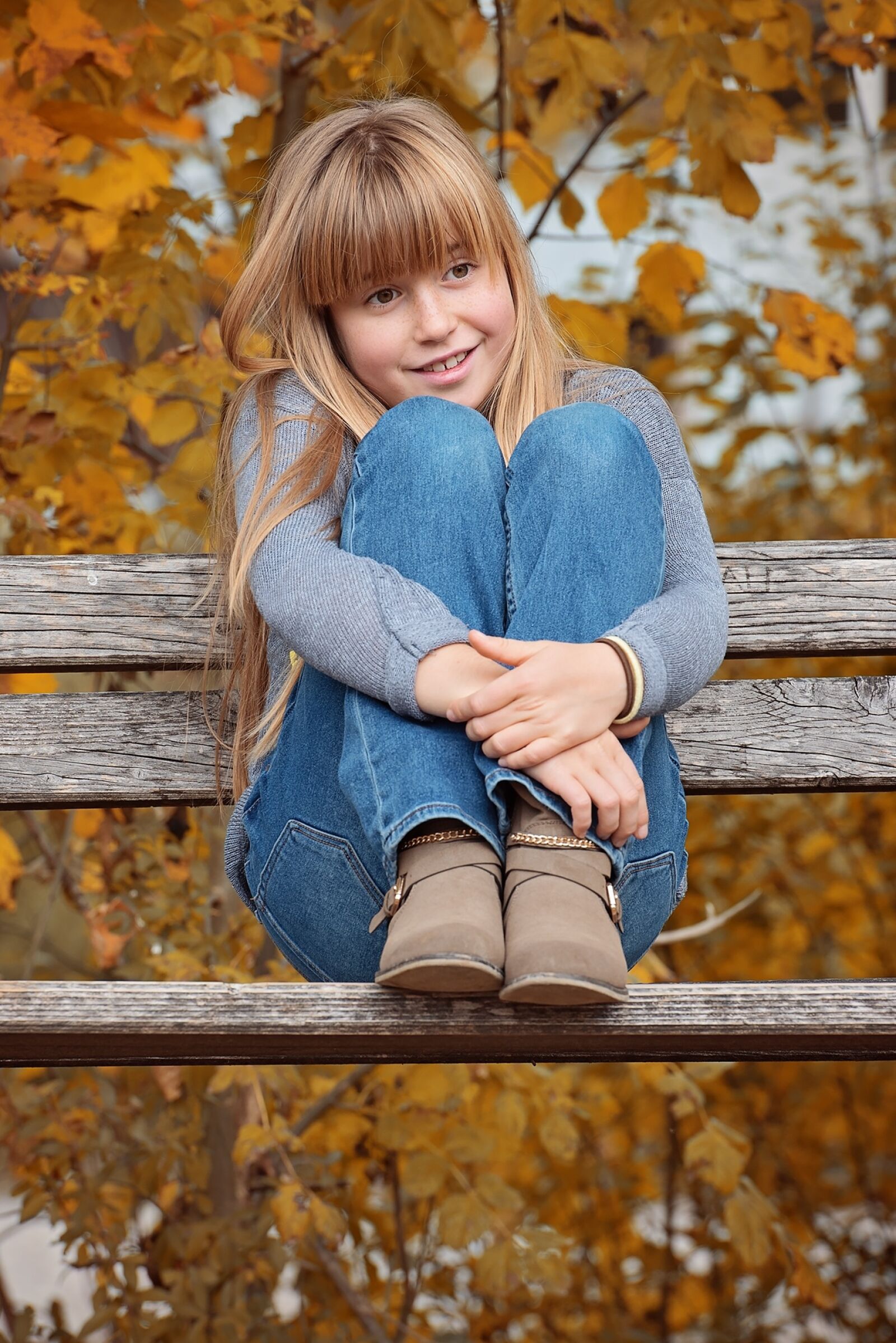Nikon D750 sample photo. Autumn, bank, child photography