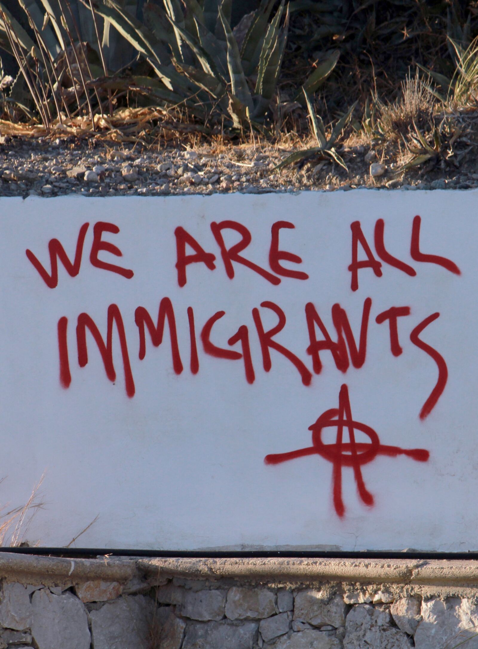 Canon EOS 7D sample photo. Graffiti, trump, immigrants photography