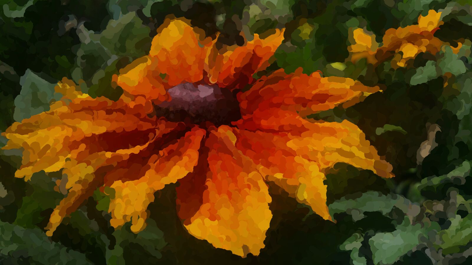 Samsung Galaxy Note4 sample photo. Impressionist, flower, orange photography