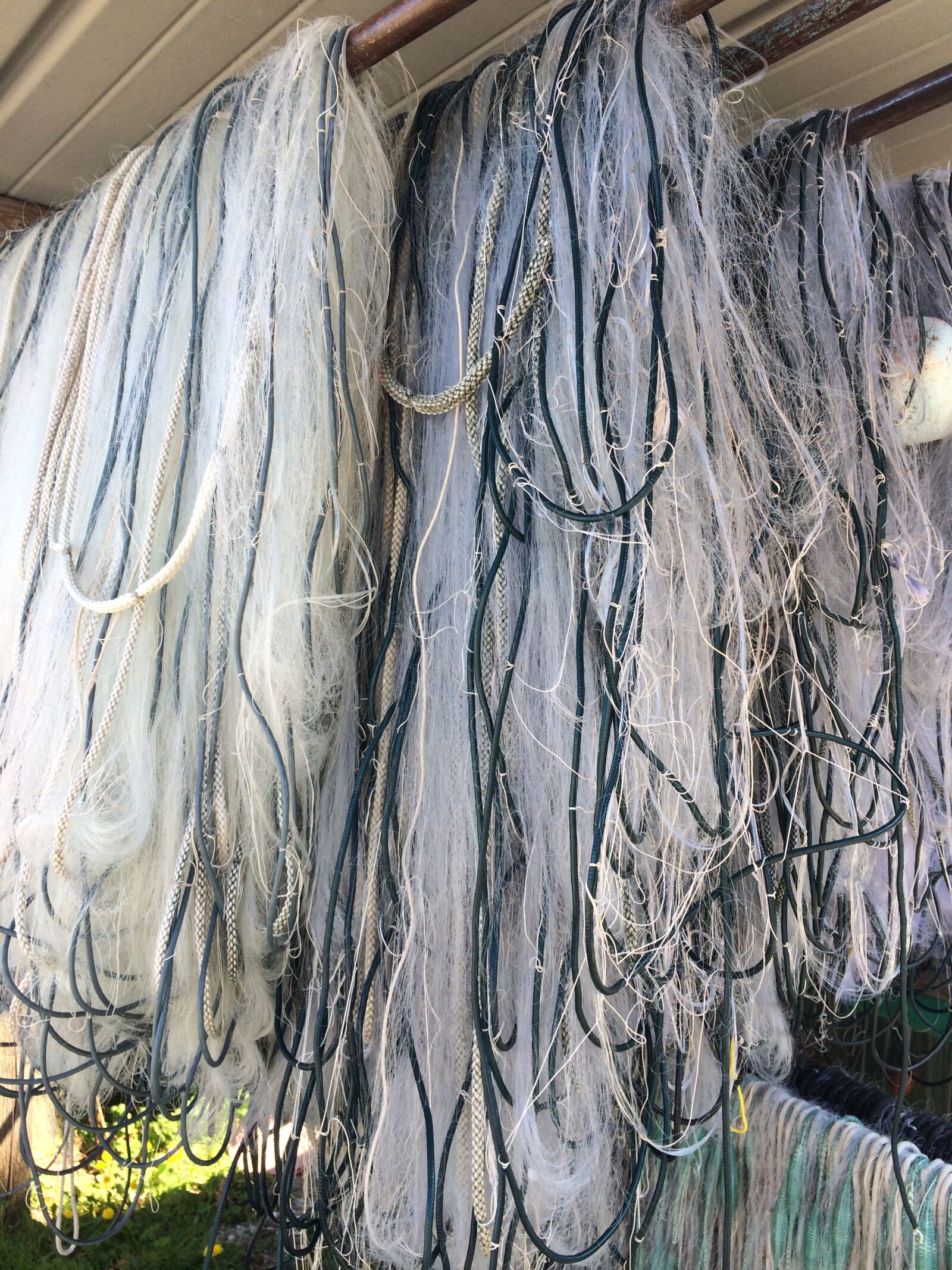 iPhone 5s back camera 4.15mm f/2.2 sample photo. Fishing, net, boat photography