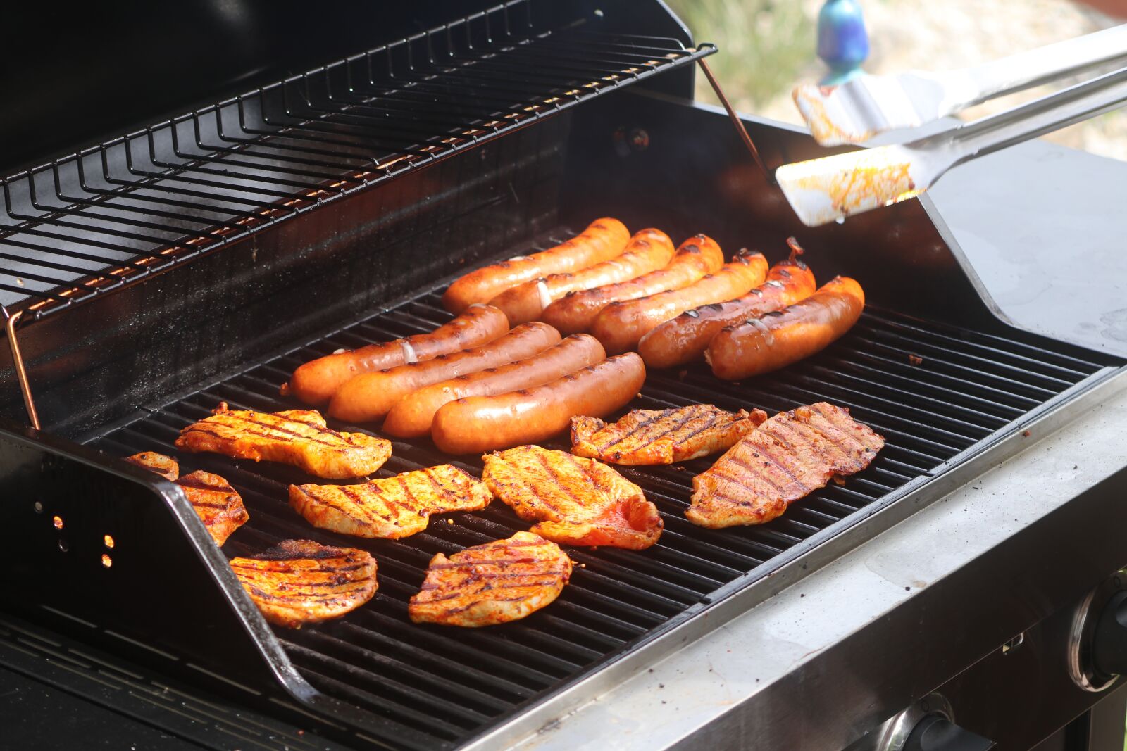 Canon EOS 80D sample photo. Barbecue, summer, sausage photography
