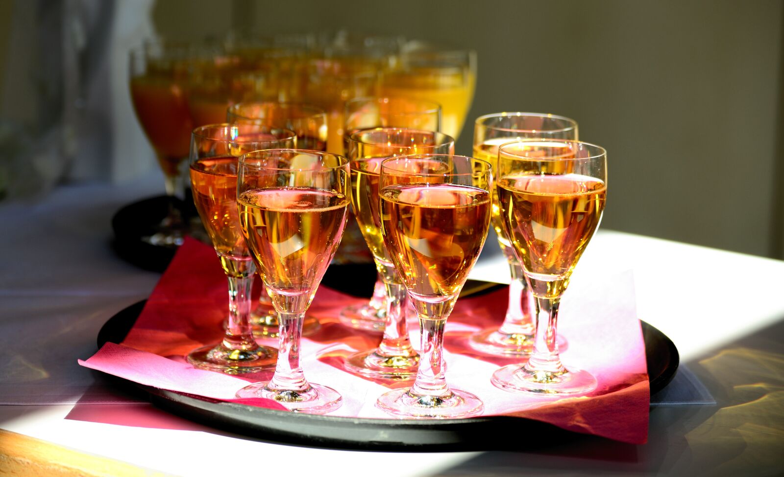 Nikon D610 sample photo. Champagne reception, champagne, party photography