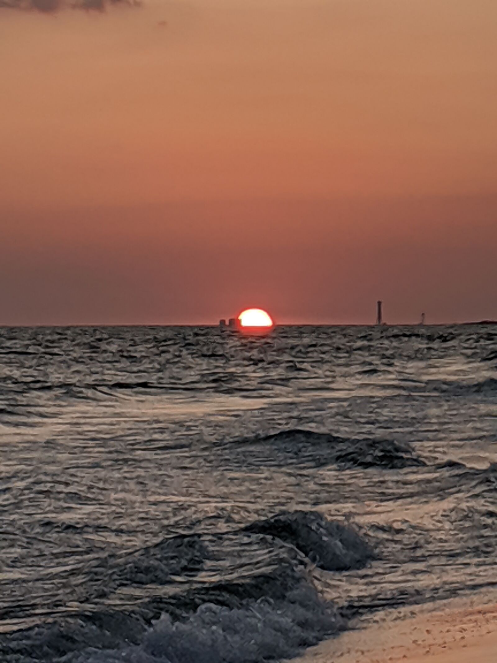 Google Pixel 3 XL sample photo. Sunset, ocean, sea photography