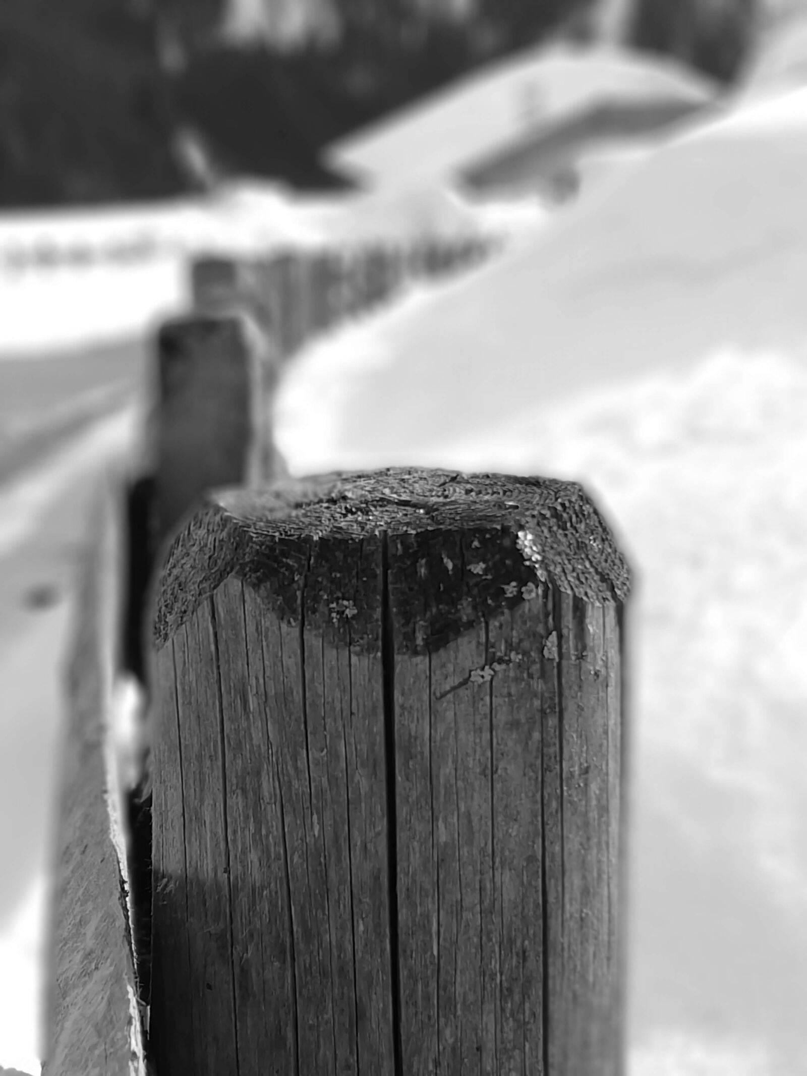 HUAWEI CLT-L09 sample photo. Black and white, picket photography