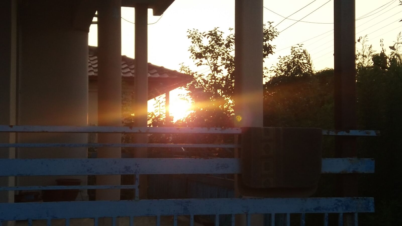 Samsung Galaxy J5 sample photo. Afternoon, sunset, tree, village photography