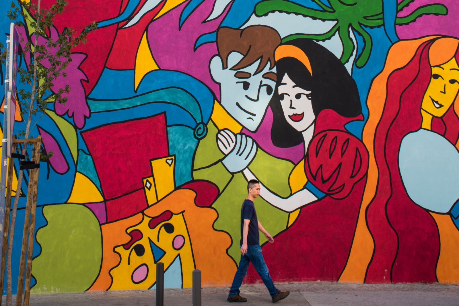 Nikon D5600 sample photo. Street art, love, graffiti photography