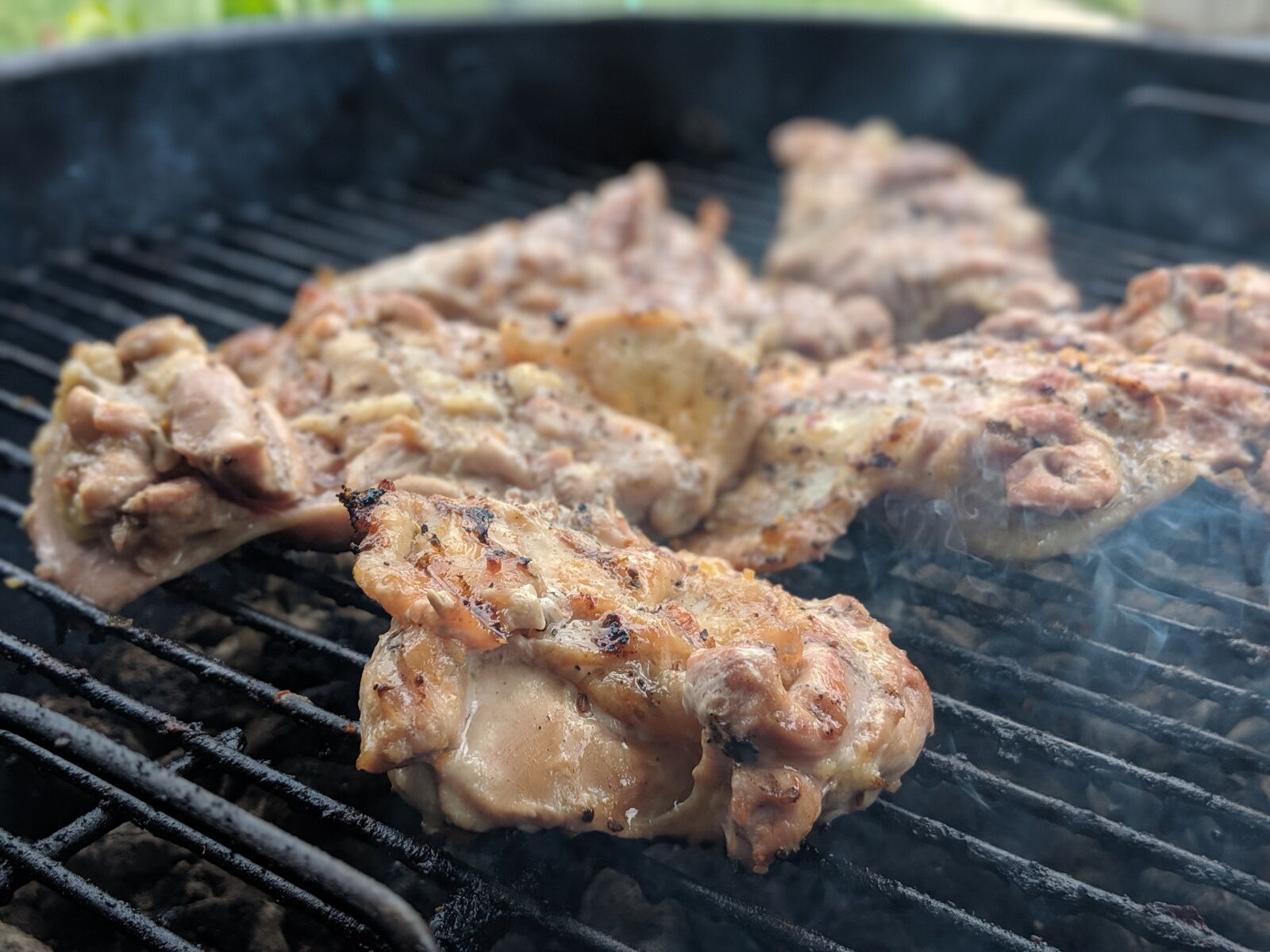 Google Pixel 2 sample photo. Grill, chicken, meat photography