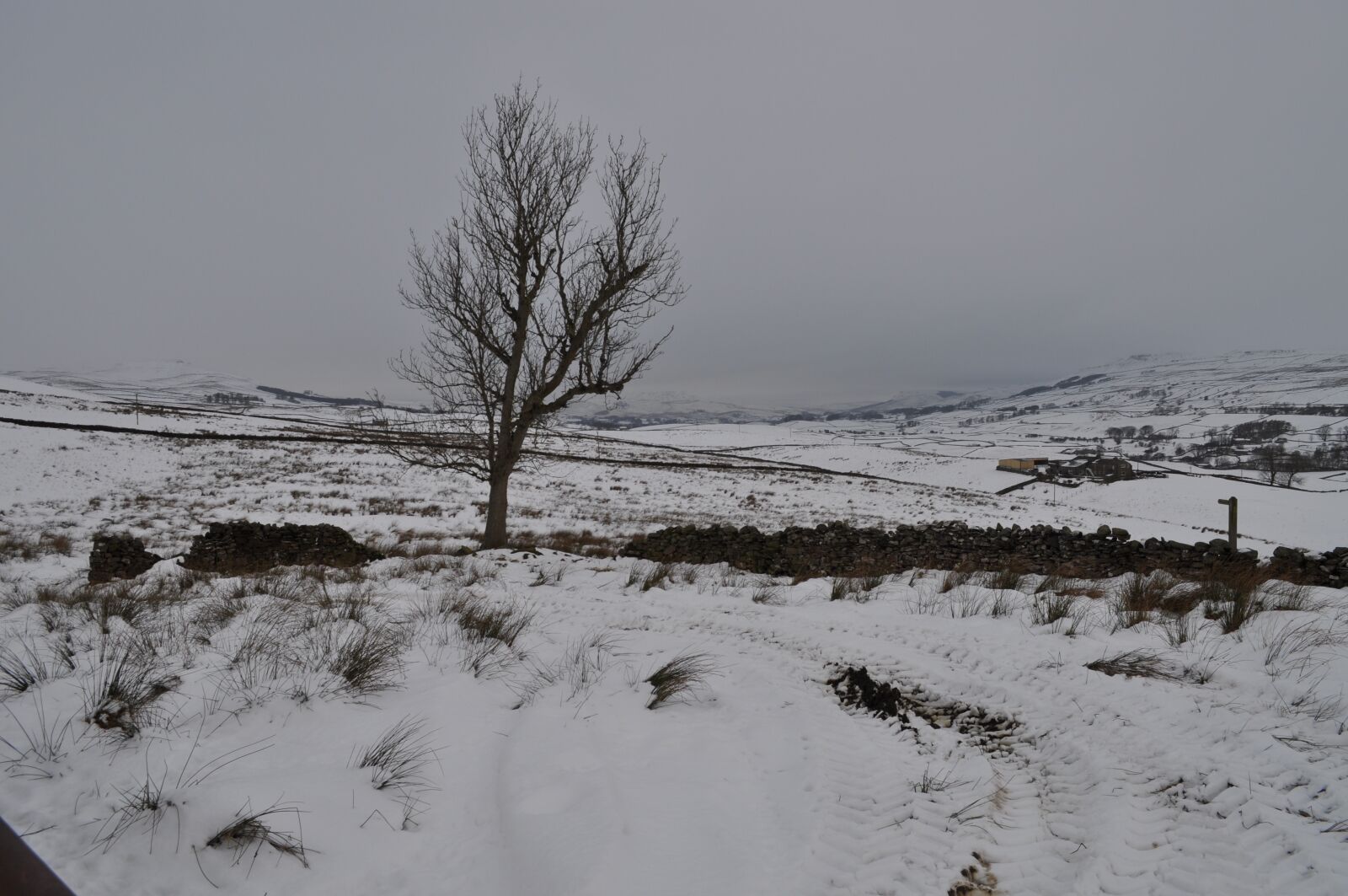 Nikon D5000 sample photo. North yorkshire, snow, landscape photography