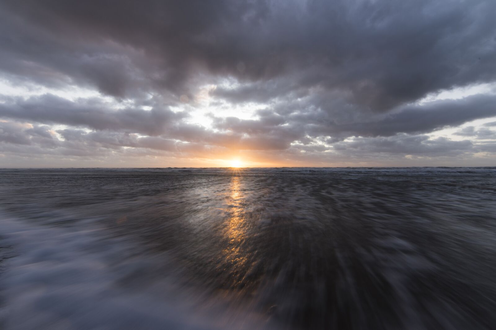 20mm F2.8 sample photo. Sunset, clouds, sea photography