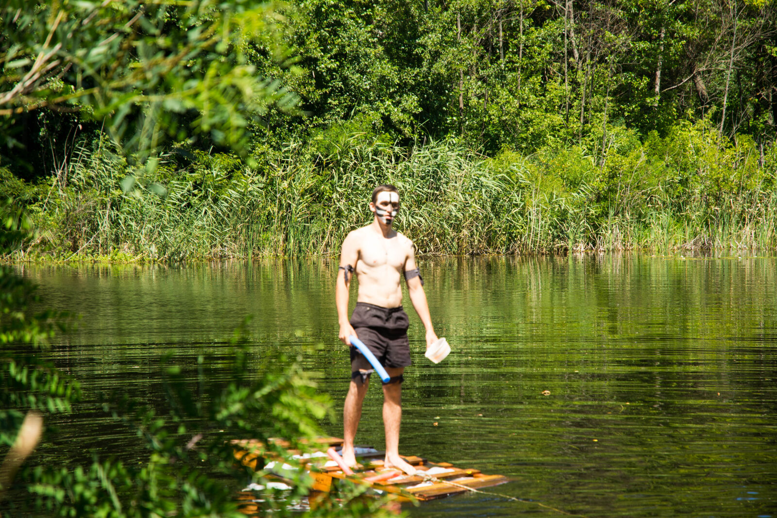 Nikon D7100 sample photo. Camp, dip, forest, pine photography