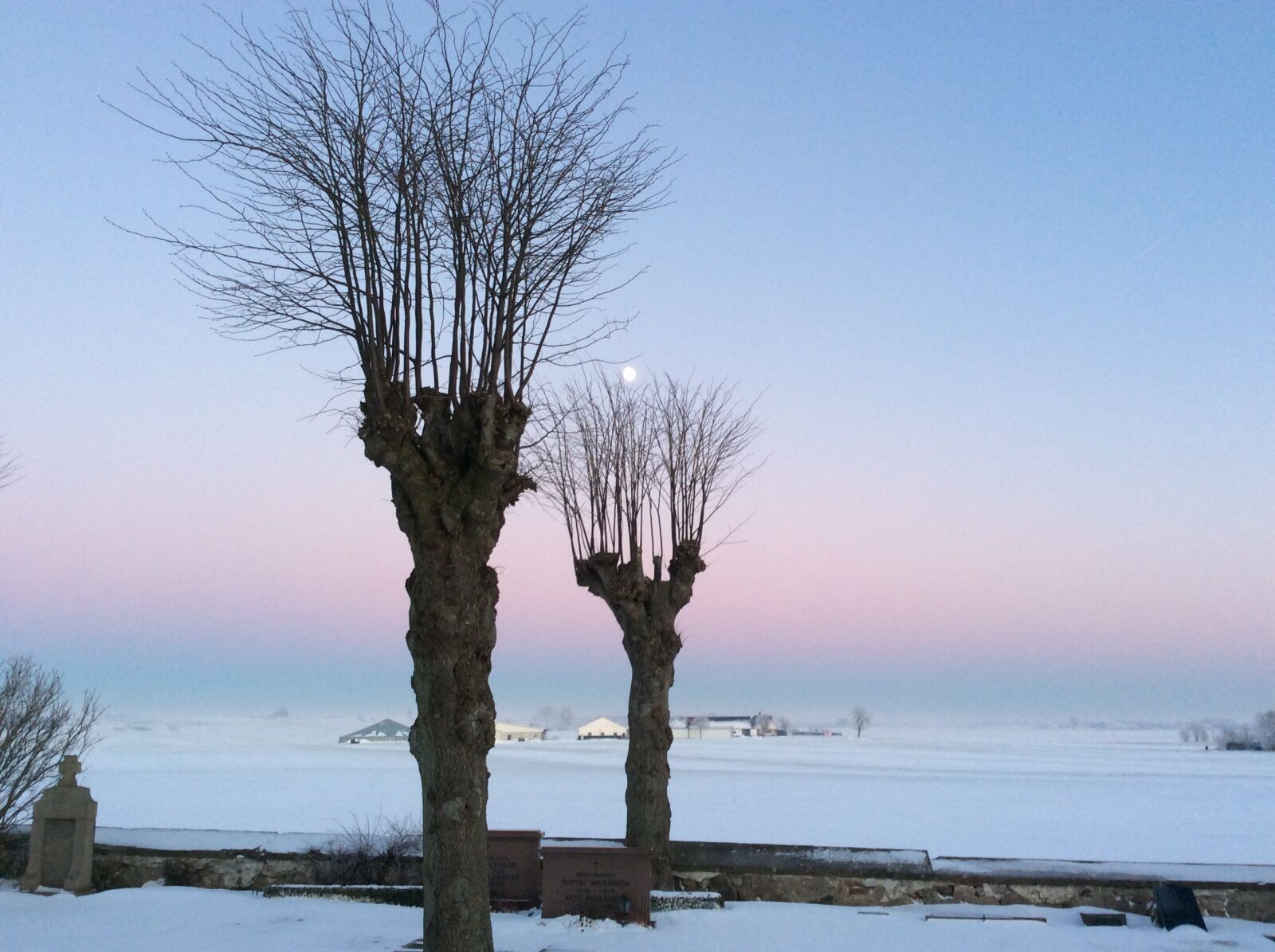 Apple iPad Air sample photo. Sunset, snow, winter photography