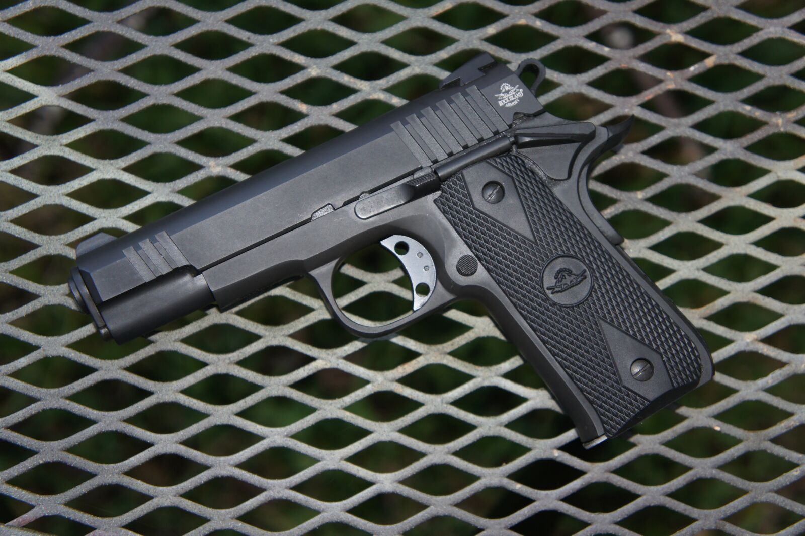 Sony Alpha NEX-3 + Sony E 18-55mm F3.5-5.6 OSS sample photo. Gun, pistol, firearm photography