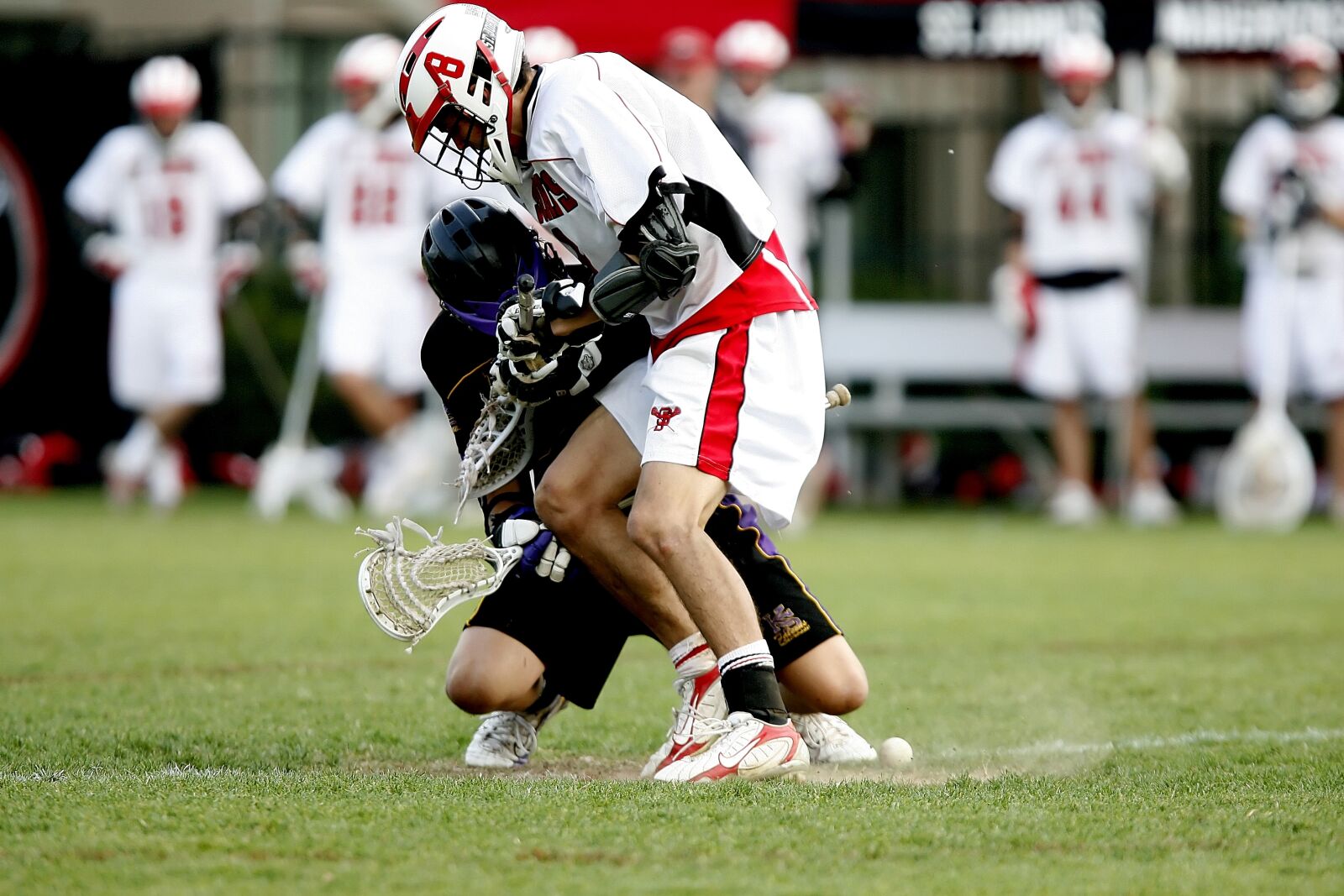 Canon EOS-1D Mark II N sample photo. Lacrosse, challenge, game photography