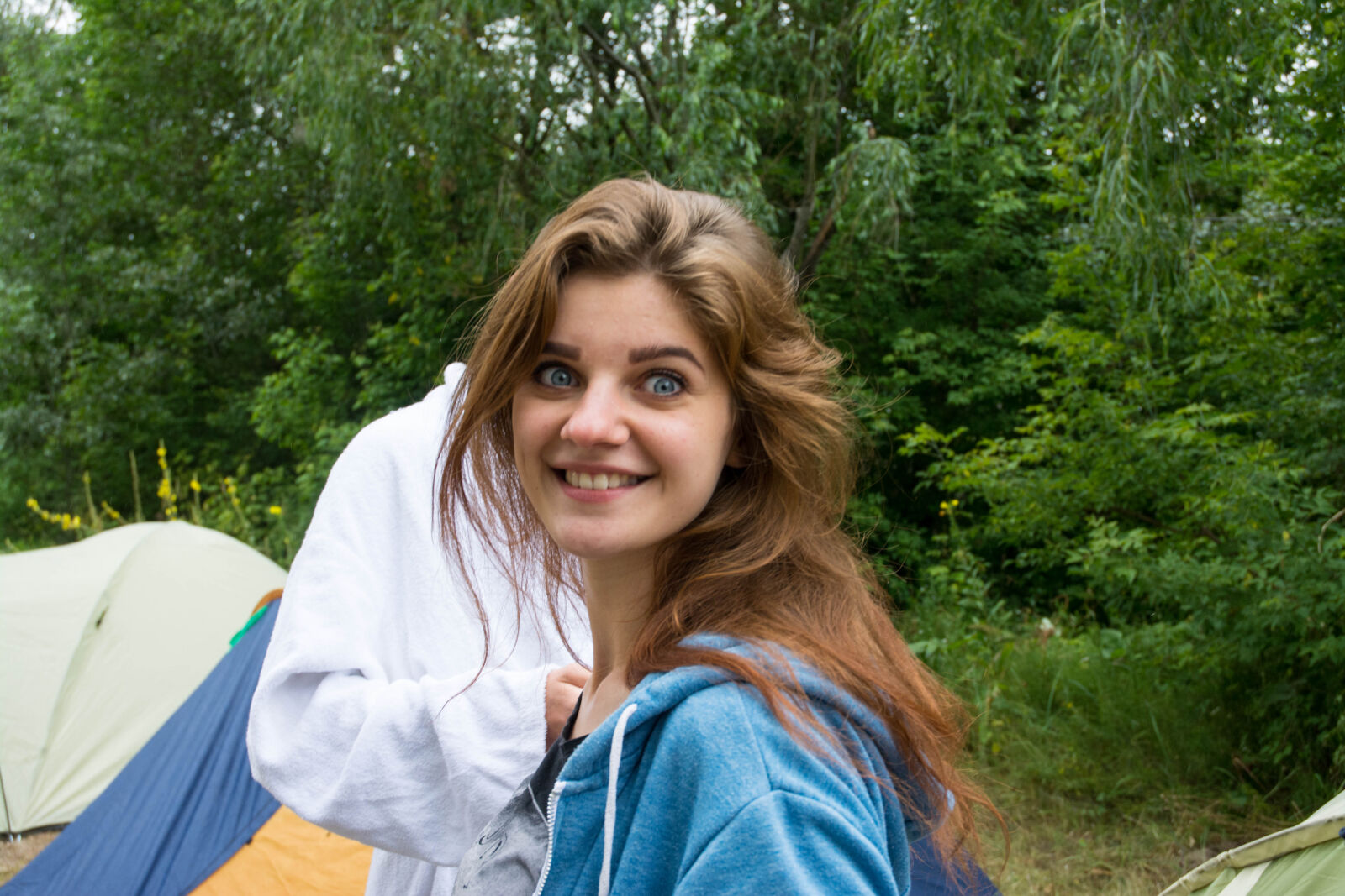 Nikon D7100 sample photo. Camp, dip, forest, pine photography