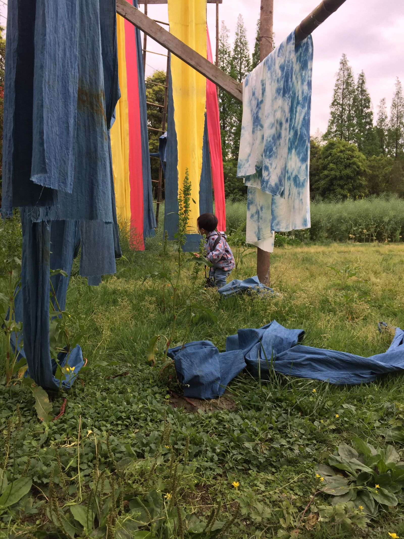 iPhone 6 back camera 4.15mm f/2.2 sample photo. Tie-dye, kids, the outskirts photography