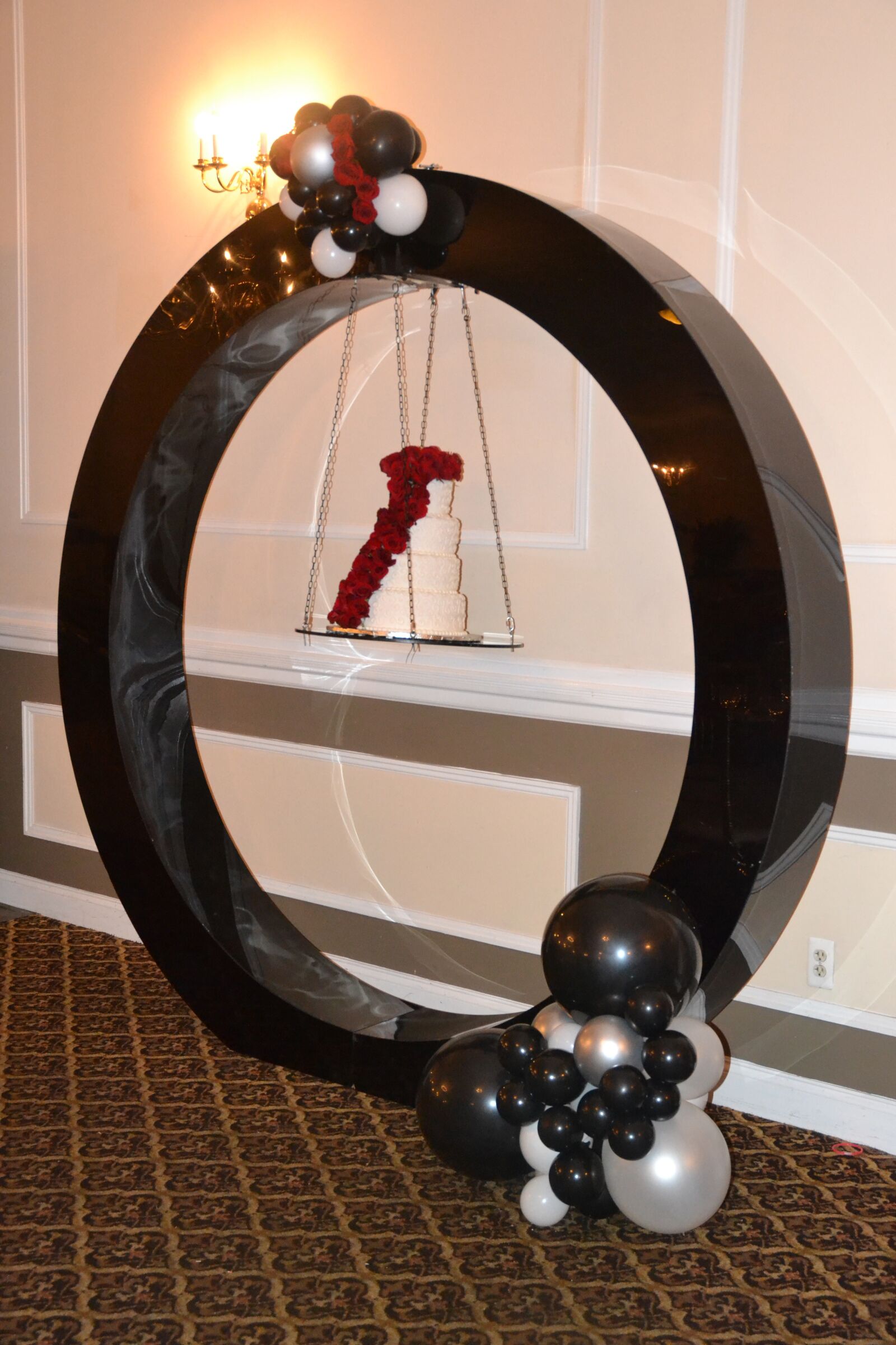 Nikon D3100 sample photo. Cake, circle, baloons photography
