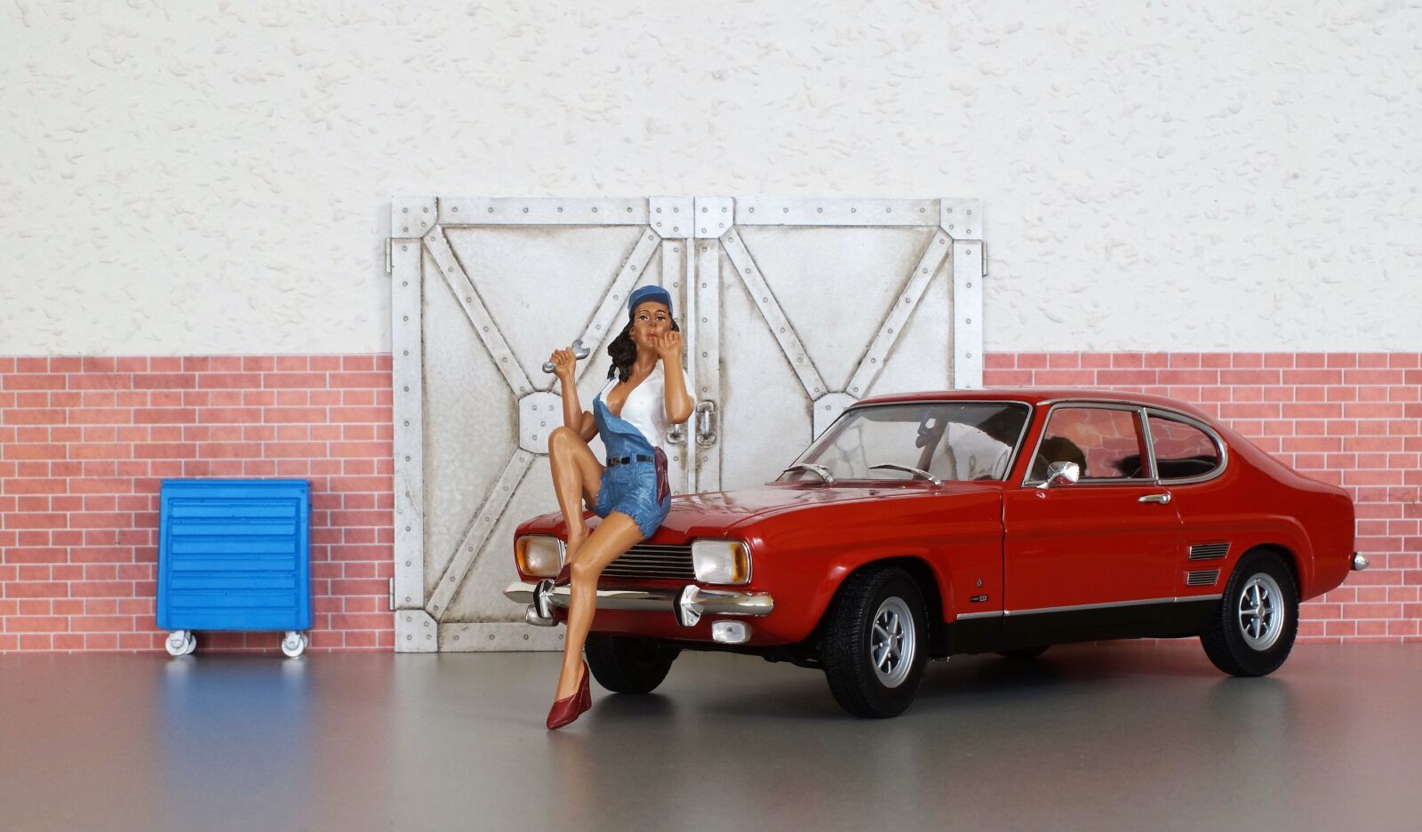 Sony DT 18-70mm F3.5-5.6 sample photo. Model car, ford, capri photography