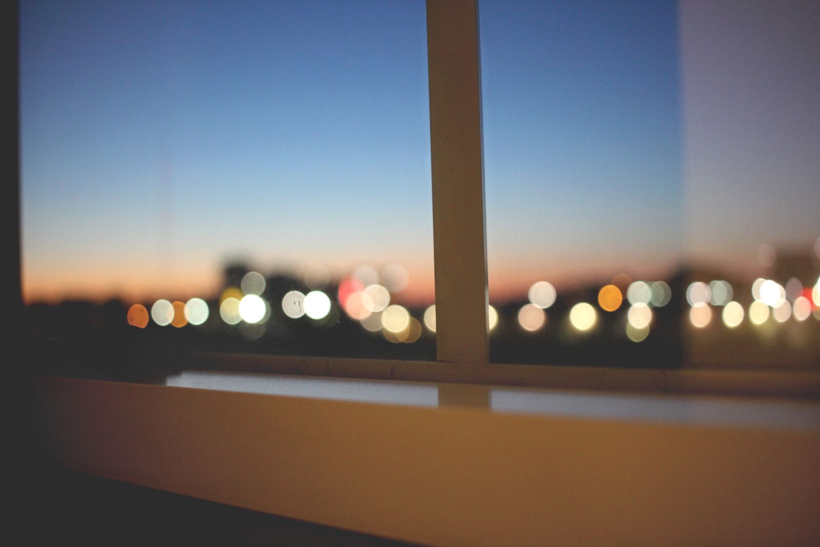 Canon EOS 60D + Canon EF-S 24mm F2.8 STM sample photo. Window, lights, blurry photography