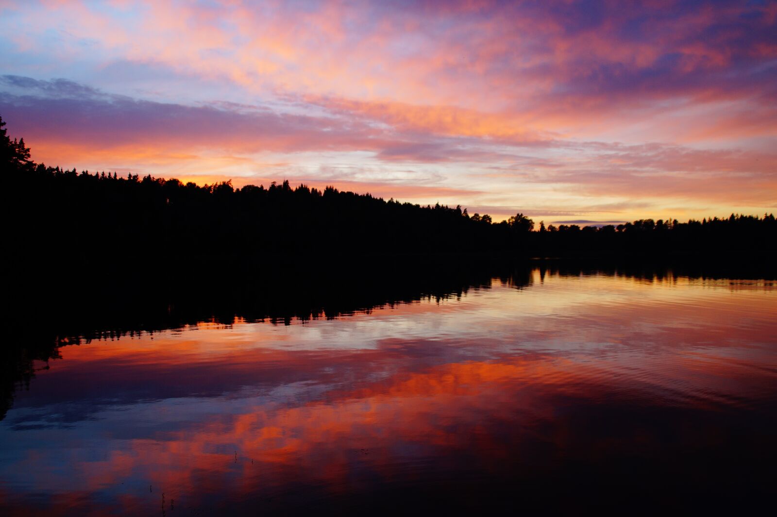 Sony SLT-A58 sample photo. Abendstimmung, sunset, lake photography