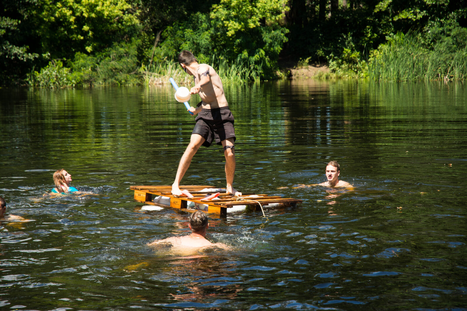 Nikon D7100 sample photo. Camp, dip, forest, pine photography