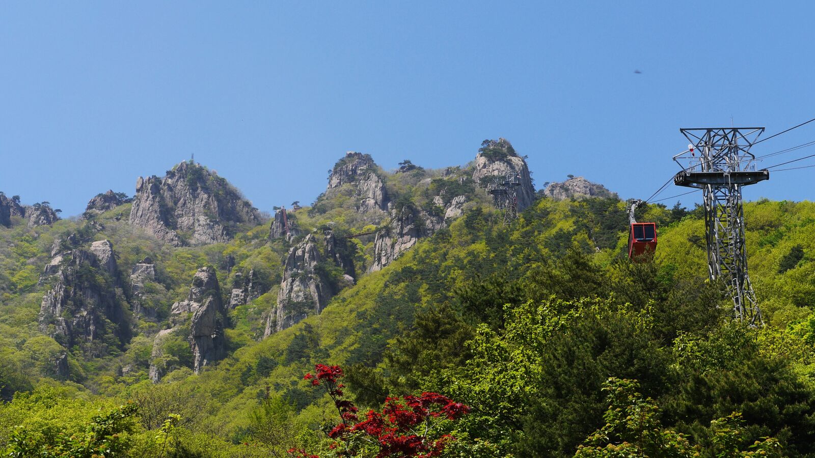Panasonic Lumix DMC-GH3 sample photo. Daedunsan, daedunsan cable car photography