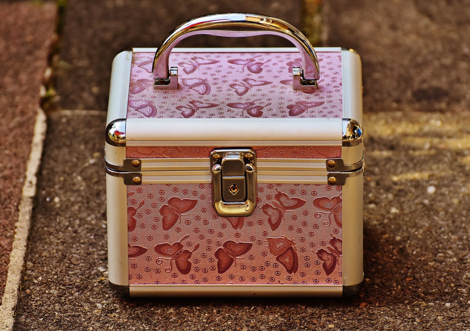 Nikon D7200 sample photo. Briefcase, pink, silver photography