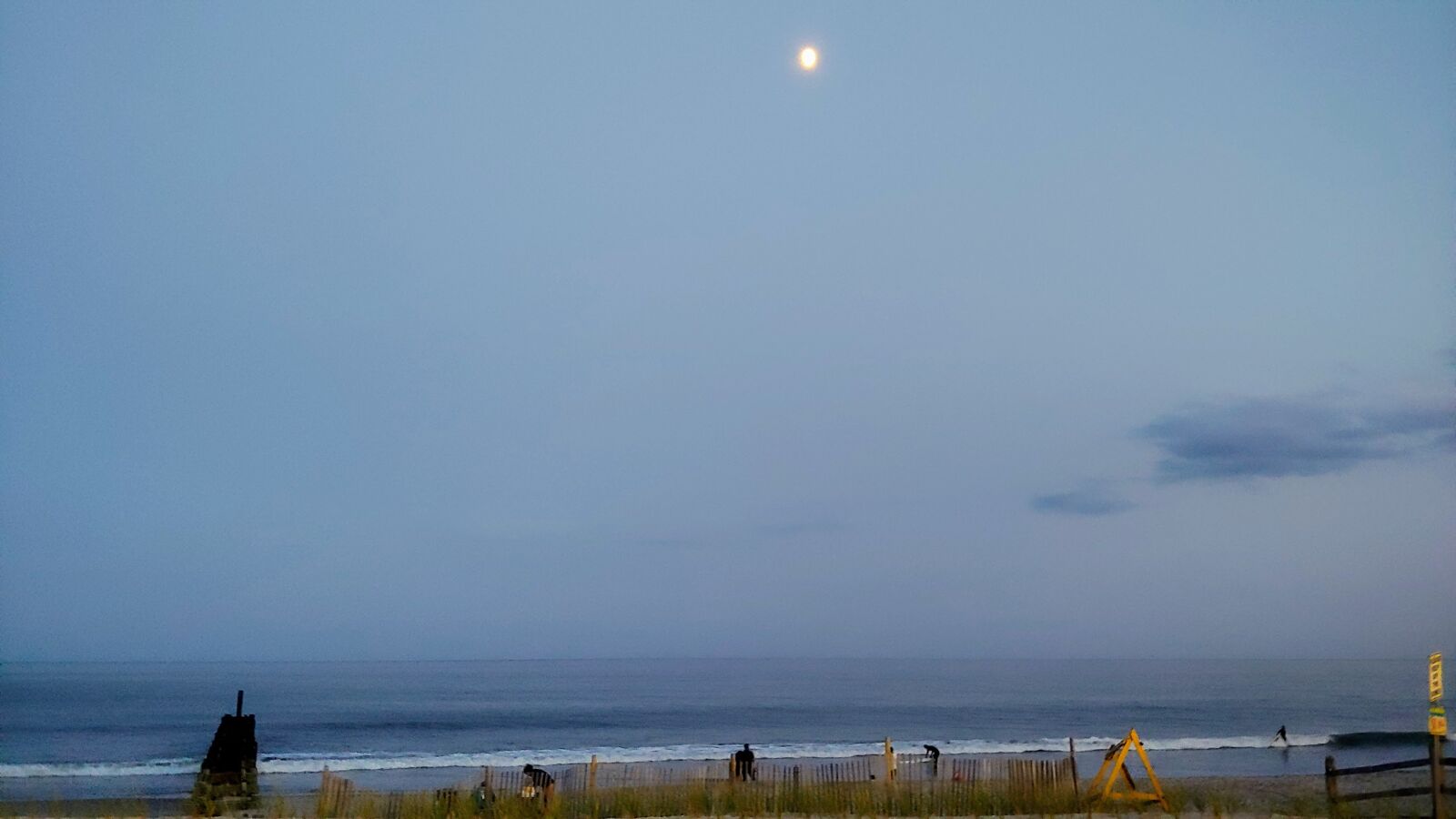 LG G7 THINQ sample photo. Beach, moon, moonlight photography