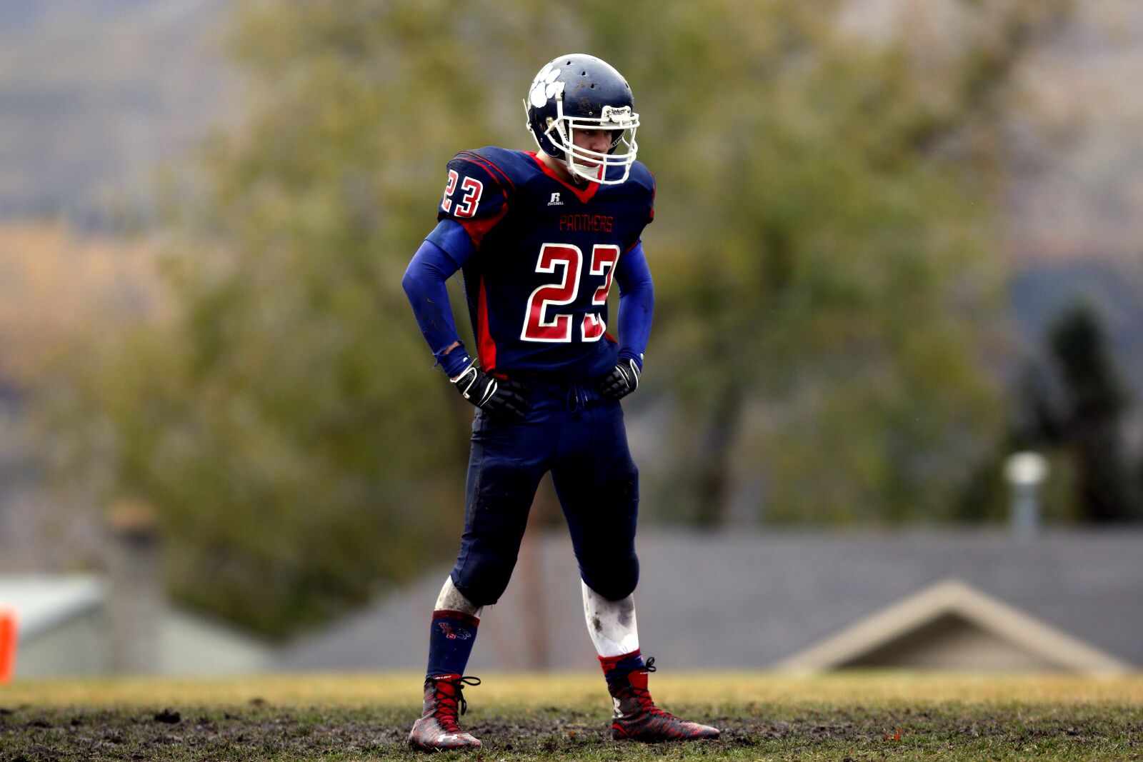 Canon EF 300mm F2.8L IS USM sample photo. Football, football player, american photography