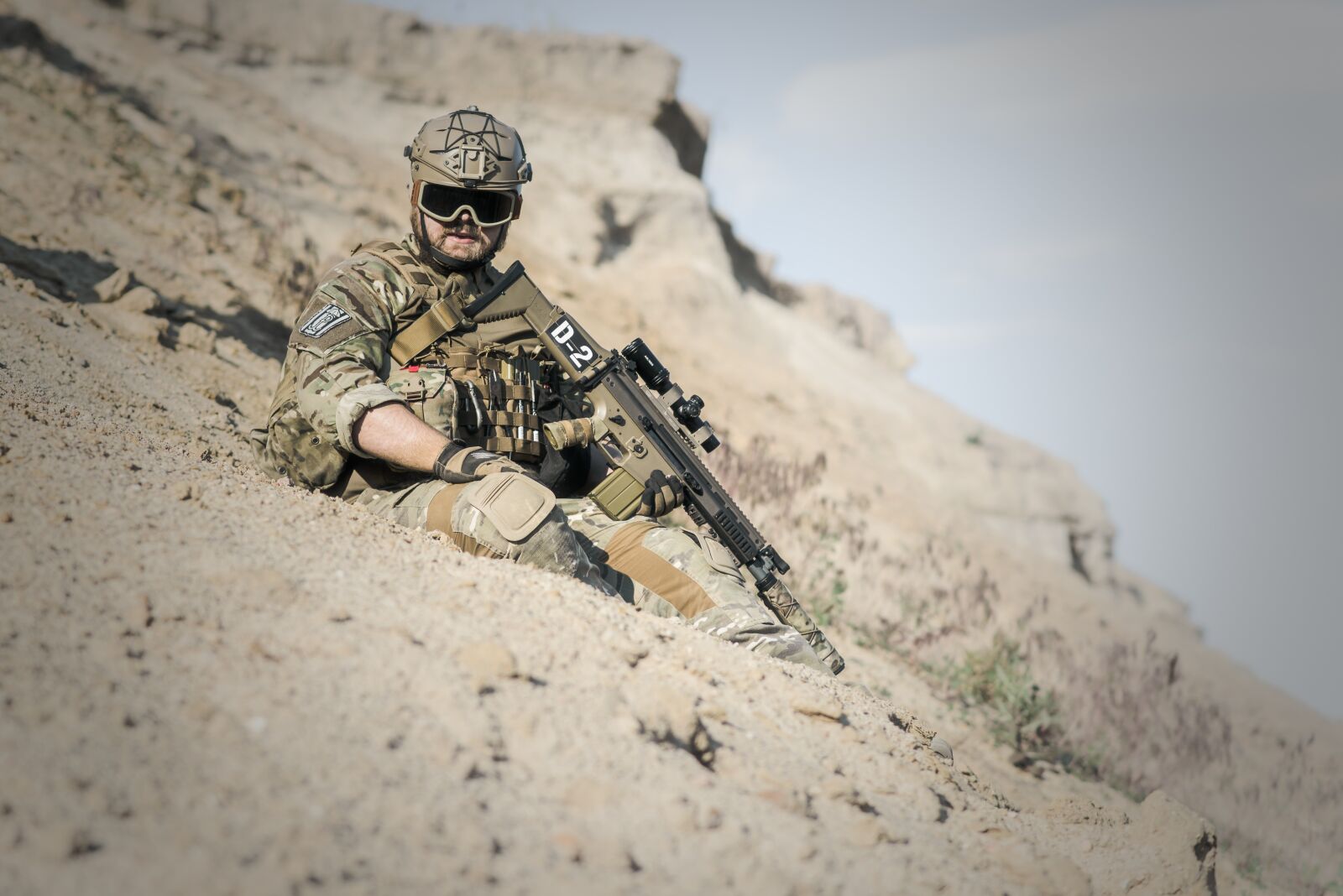 Nikon D600 sample photo. War, desert, guns photography