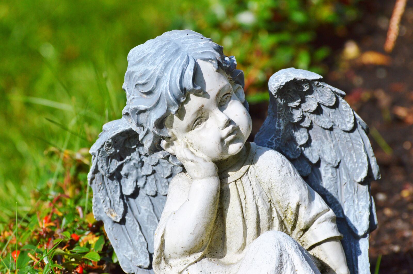 Nikon D3200 sample photo. Angel, sculpture, statue photography