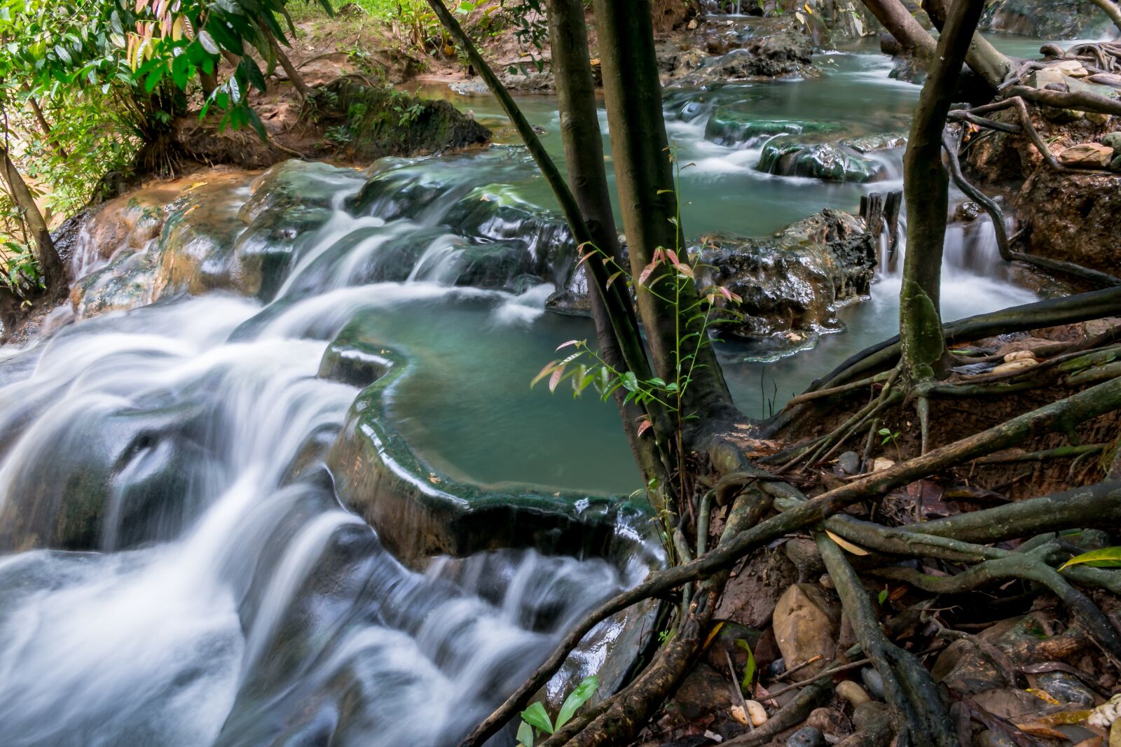 Canon EOS 70D sample photo. Hot spring, waterfall, stream photography