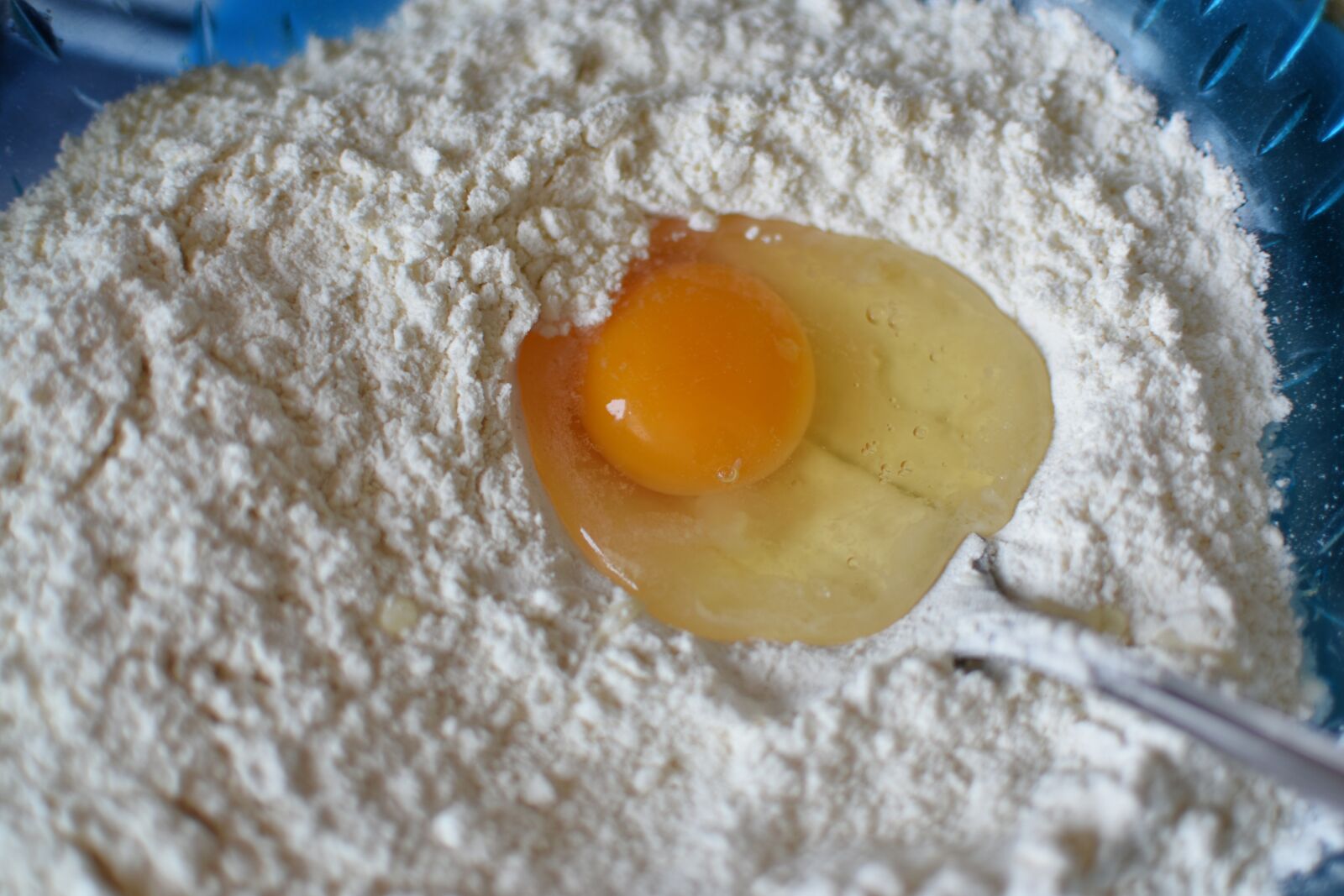 Nikon D3400 sample photo. Egg, food, flour photography