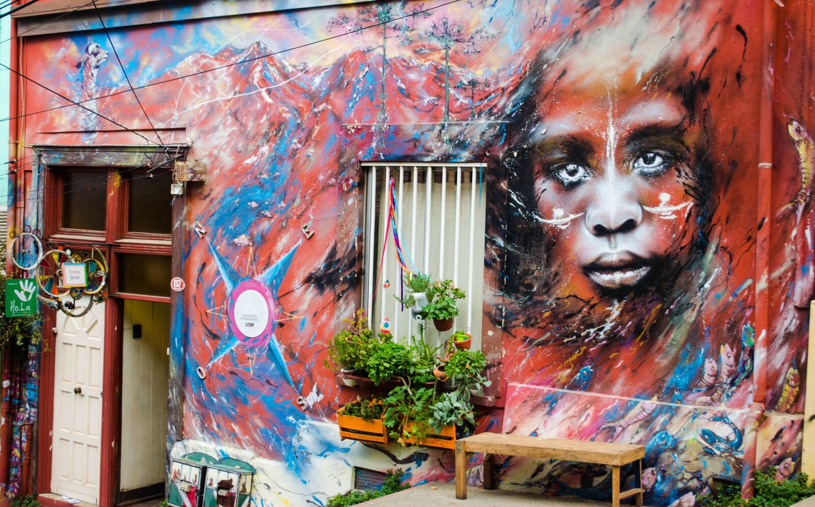 Nikon D5100 sample photo. House, mural, window photography